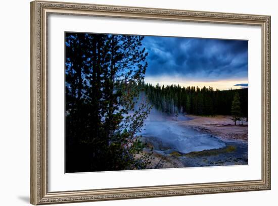 Morning Brew, Mood and Mist at Yellowstone National Park, Wyoming-Vincent James-Framed Photographic Print