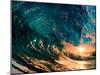 Morning Color - Hawaiian Breaking Wave-Willyam Bradberry-Mounted Art Print