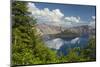 Morning, Crater Lake and Wizard Island, Crater Lake National Park, Oregon, USA-Michel Hersen-Mounted Photographic Print