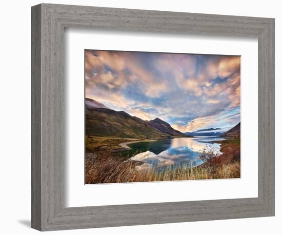 Morning Delight at Lake Hawea-Yan Zhang-Framed Photographic Print