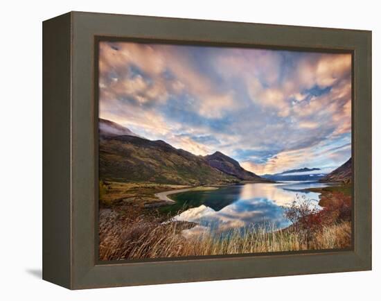 Morning Delight at Lake Hawea-Yan Zhang-Framed Premier Image Canvas