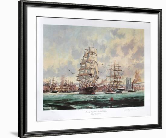 Morning Departure, New York Harbour-Eldred Clark Johnson-Framed Collectable Print