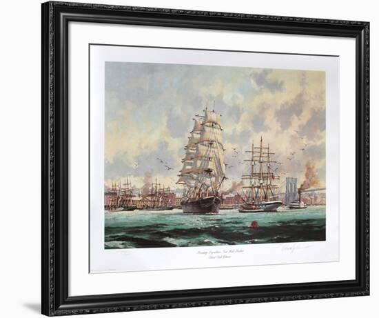 Morning Departure, New York Harbour-Eldred Clark Johnson-Framed Collectable Print