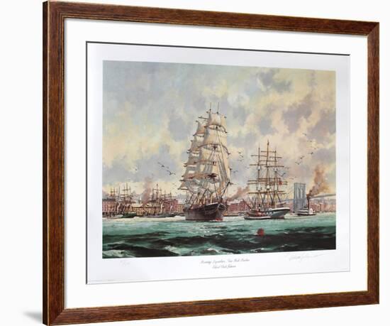 Morning Departure, New York Harbour-Eldred Clark Johnson-Framed Collectable Print