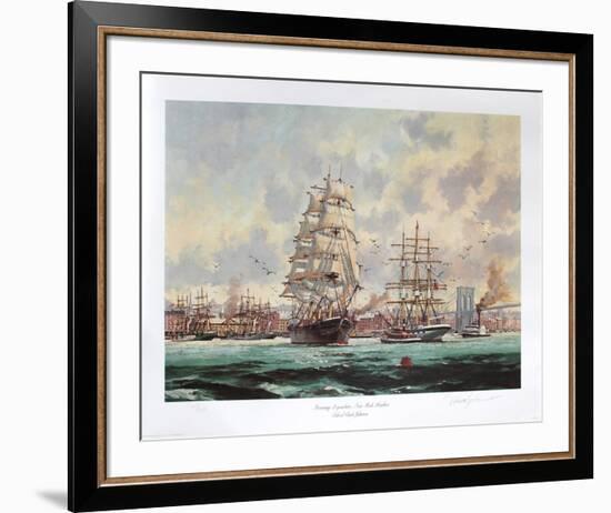 Morning Departure, New York Harbour-Eldred Clark Johnson-Framed Collectable Print