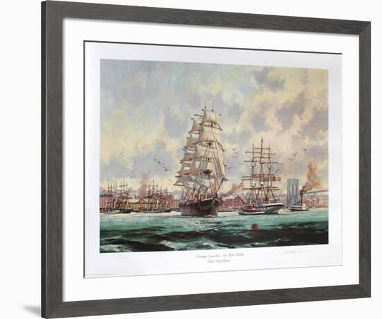 Morning Departure, New York Harbour-Eldred Clark Johnson-Framed Collectable Print