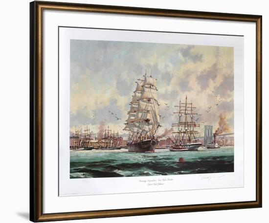 Morning Departure, New York Harbour-Eldred Clark Johnson-Framed Collectable Print