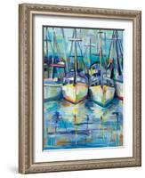 Morning Dock-Jeanette Vertentes-Framed Art Print