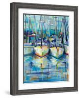 Morning Dock-Jeanette Vertentes-Framed Art Print