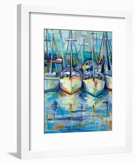 Morning Dock-Jeanette Vertentes-Framed Art Print