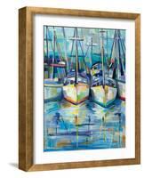 Morning Dock-Jeanette Vertentes-Framed Art Print