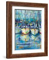 Morning Dock-Jeanette Vertentes-Framed Art Print