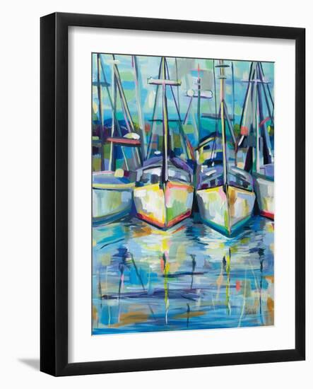 Morning Dock-Jeanette Vertentes-Framed Art Print