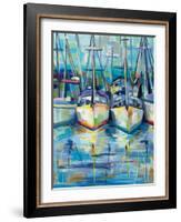 Morning Dock-Jeanette Vertentes-Framed Art Print
