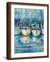 Morning Dock-Jeanette Vertentes-Framed Art Print