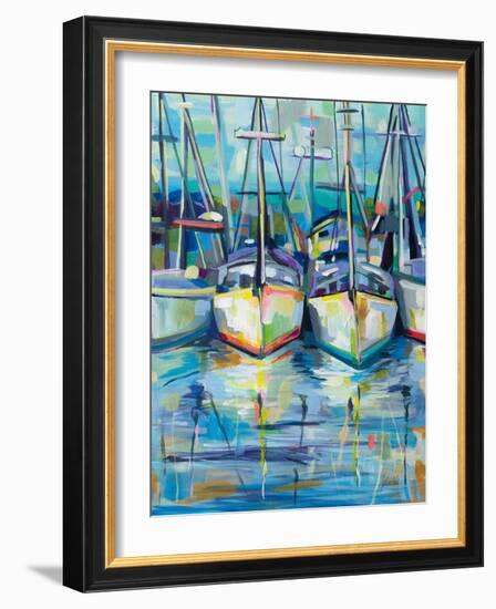 Morning Dock-Jeanette Vertentes-Framed Art Print