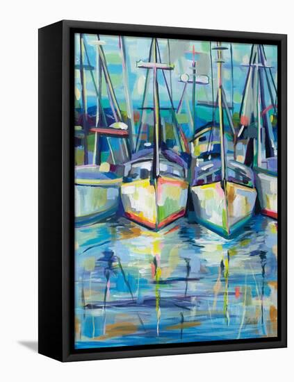 Morning Dock-Jeanette Vertentes-Framed Stretched Canvas