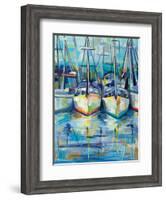 Morning Dock-Jeanette Vertentes-Framed Art Print