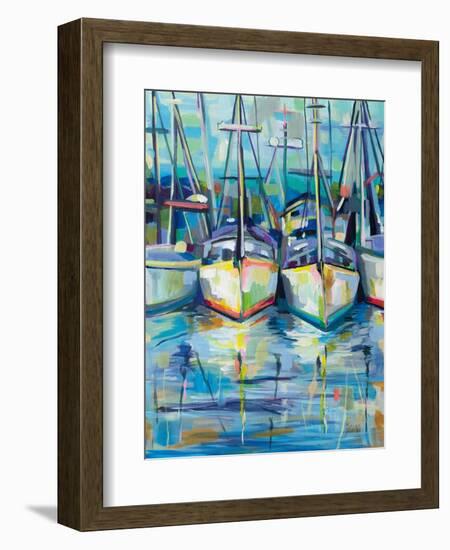 Morning Dock-Jeanette Vertentes-Framed Art Print