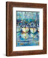 Morning Dock-Jeanette Vertentes-Framed Art Print