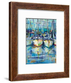 Morning Dock-Jeanette Vertentes-Framed Art Print