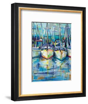 Morning Dock-Jeanette Vertentes-Framed Art Print