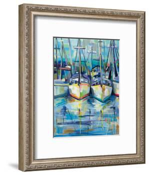 Morning Dock-Jeanette Vertentes-Framed Art Print