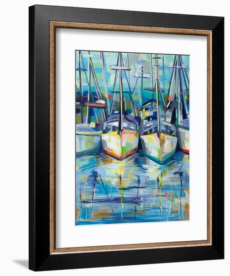 Morning Dock-Jeanette Vertentes-Framed Art Print