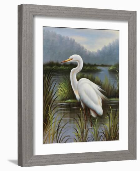 Morning Egret-Kilian-Framed Art Print