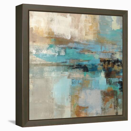 Morning Fjord Square I-Silvia Vassileva-Framed Stretched Canvas