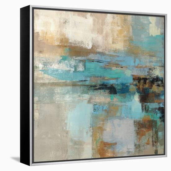 Morning Fjord Square I-Silvia Vassileva-Framed Stretched Canvas