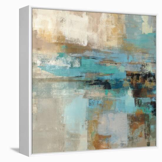 Morning Fjord Square I-Silvia Vassileva-Framed Stretched Canvas