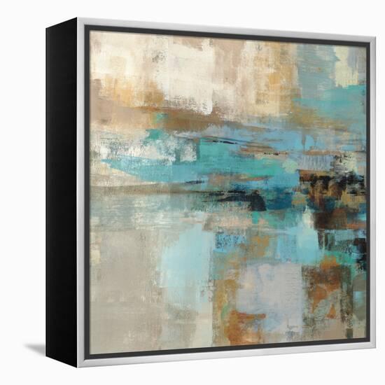 Morning Fjord Square I-Silvia Vassileva-Framed Stretched Canvas