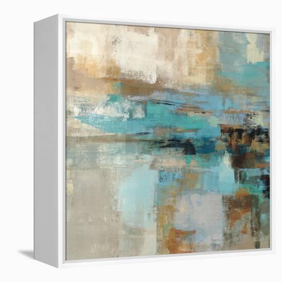 Morning Fjord Square I-Silvia Vassileva-Framed Stretched Canvas