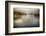 Morning Fog On A Vermont Lake In Autumn-George Oze-Framed Photographic Print