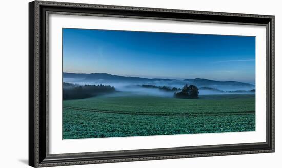 Morning Fog over a Field-Jorg Simanowski-Framed Photographic Print