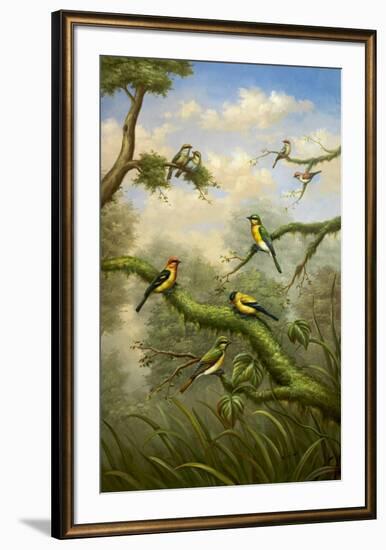 Morning Gathering I-Bilben-Framed Art Print