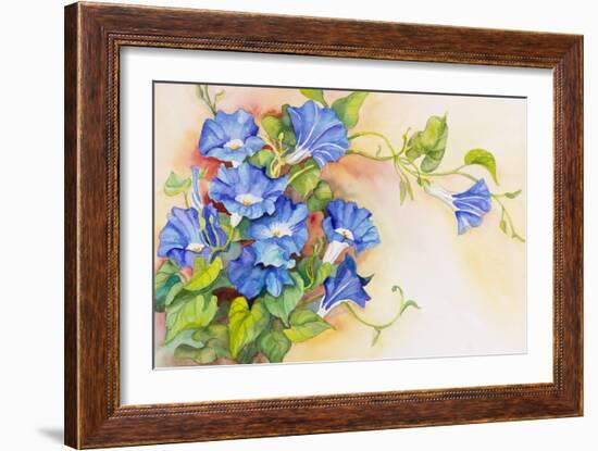 Morning Gloria Vine Stretching-Joanne Porter-Framed Giclee Print