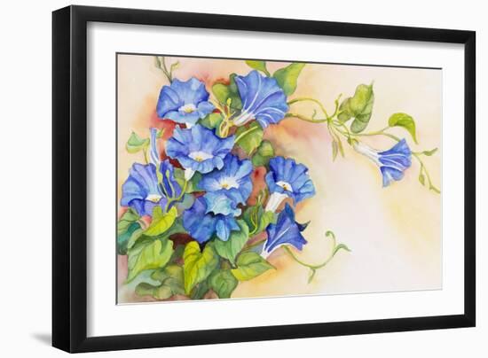 Morning Gloria Vine Stretching-Joanne Porter-Framed Giclee Print