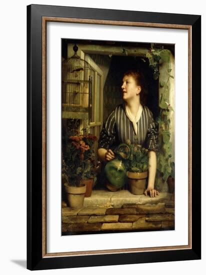 Morning Glories, 1874-Emile Levy-Framed Giclee Print