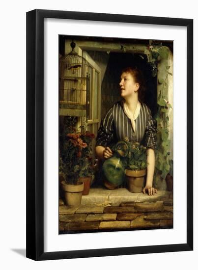 Morning Glories, 1874-Emile Levy-Framed Giclee Print