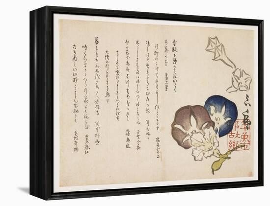 Morning Glories, C.1830-?ishi Matora-Framed Premier Image Canvas