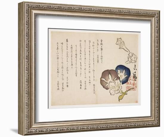 Morning Glories, C.1830-?ishi Matora-Framed Giclee Print