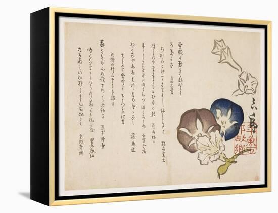 Morning Glories, C.1830-?ishi Matora-Framed Premier Image Canvas