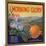 Morning Glory Brand - Pomona, California - Citrus Crate Label-Lantern Press-Mounted Art Print