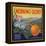 Morning Glory Brand - Pomona, California - Citrus Crate Label-Lantern Press-Framed Stretched Canvas