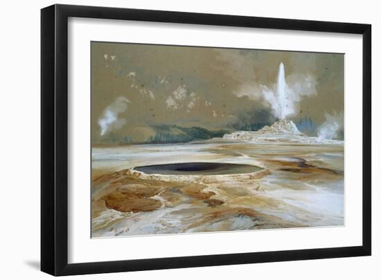 Morning Glory Pool, 1873-Thomas Moran-Framed Giclee Print