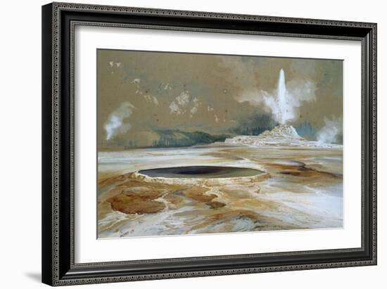 Morning Glory Pool, 1873-Thomas Moran-Framed Giclee Print