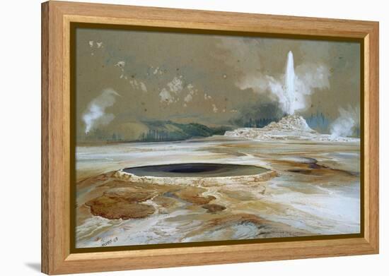 Morning Glory Pool, 1873-Thomas Moran-Framed Premier Image Canvas