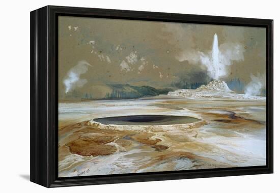 Morning Glory Pool, 1873-Thomas Moran-Framed Premier Image Canvas